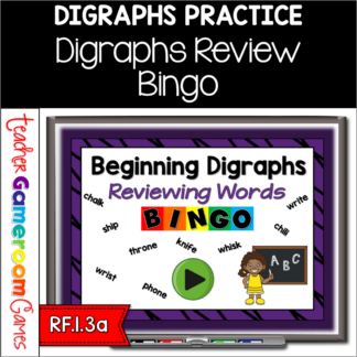 Beginning Digraphs Bingo Powerpoint Game