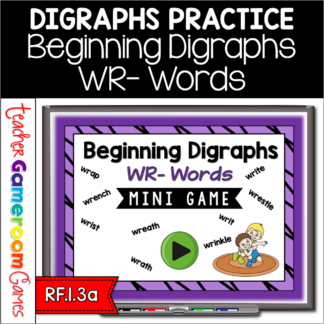 Beginning Digraphs Wh Mini Game