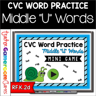 CVC Middle U Practice Mini Game