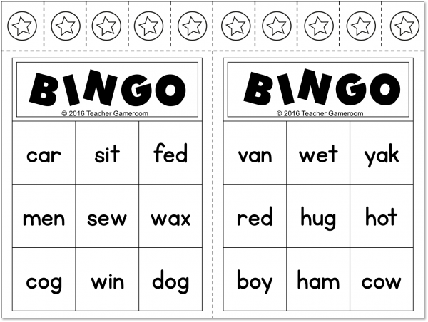 CVC Word Practice Bingo Game - Image 2