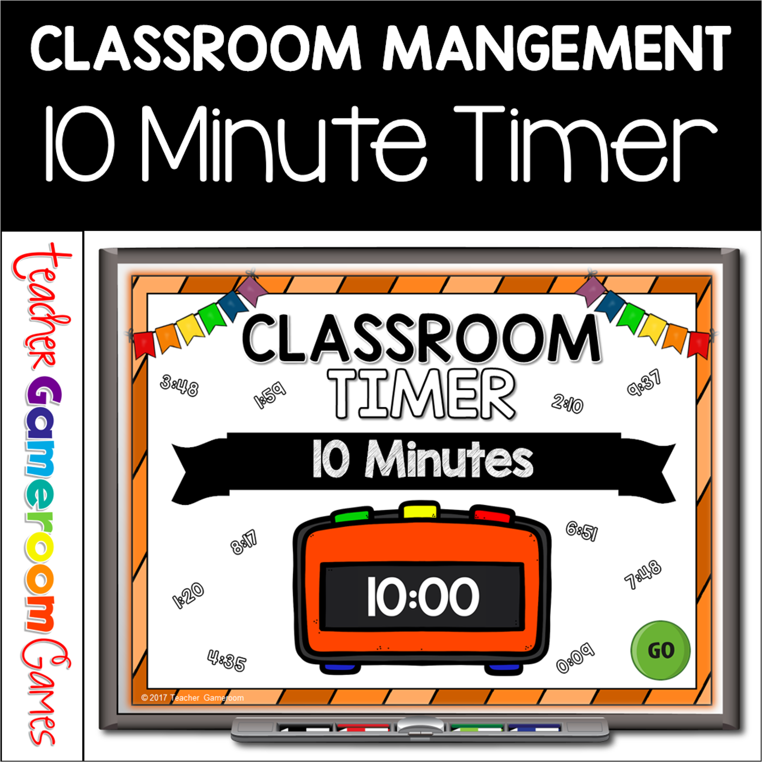 Classroom Timer - 10 Minutes - Teacher Gameroom