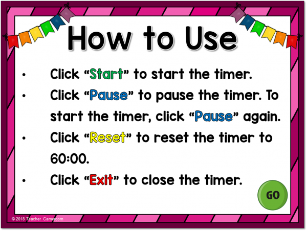 Classroom Timer - 60 Minutes - Image 2