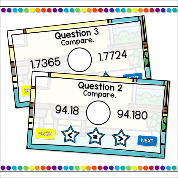 Comparing Decimals Self Checking Game - Image 2
