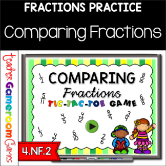 Comparing Fractions Student vs Student Powerpoint Game