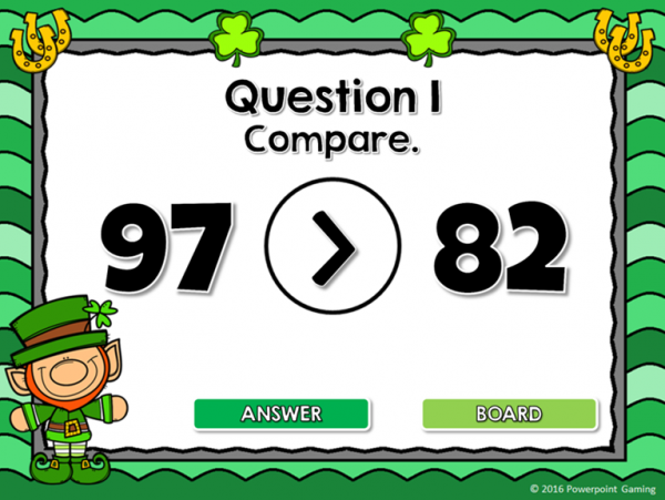 Comparing Numbers Find the Leprechaun St. Patrick's Day Game - Image 2