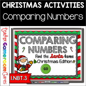 Comparing Numbers Find the Santa Christmas Game
