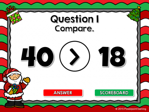 Comparing Numbers Find the Santa Christmas Game - Image 2