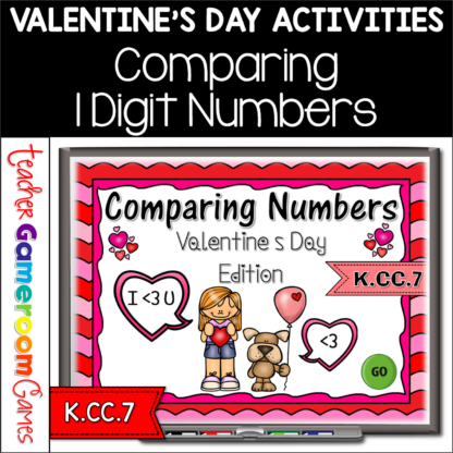 Comparing Numbers Valentine’s Day Game - Teacher Gameroom