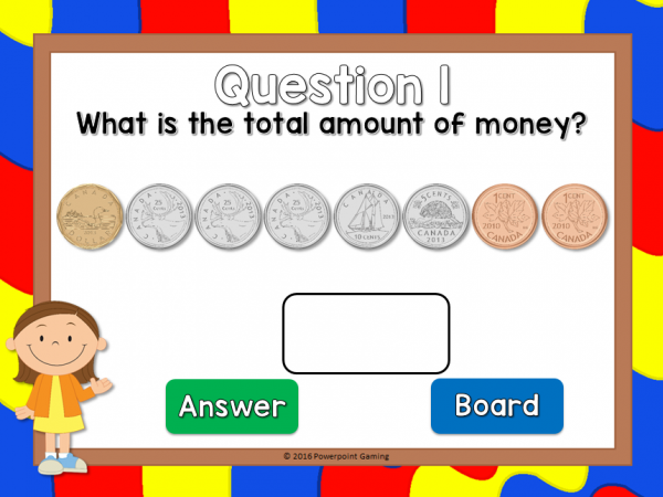 Counting Canadian Coins Teacher vs Student Powerpoint Game - Image 3