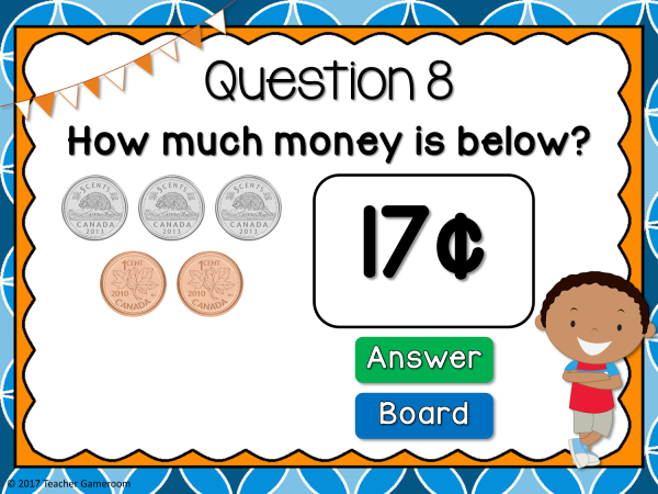 Counting Canadian Coins Up to 20 Cents Find the Star Powerpoint Game - Image 3