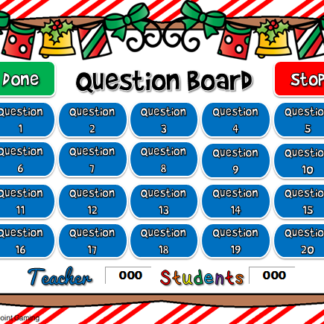 Counting Christmas Candy Canes Teacher vs Student Powerpoint Game
