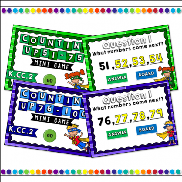 Counting Up to 100 Mini Powerpoint Game Set - Image 2
