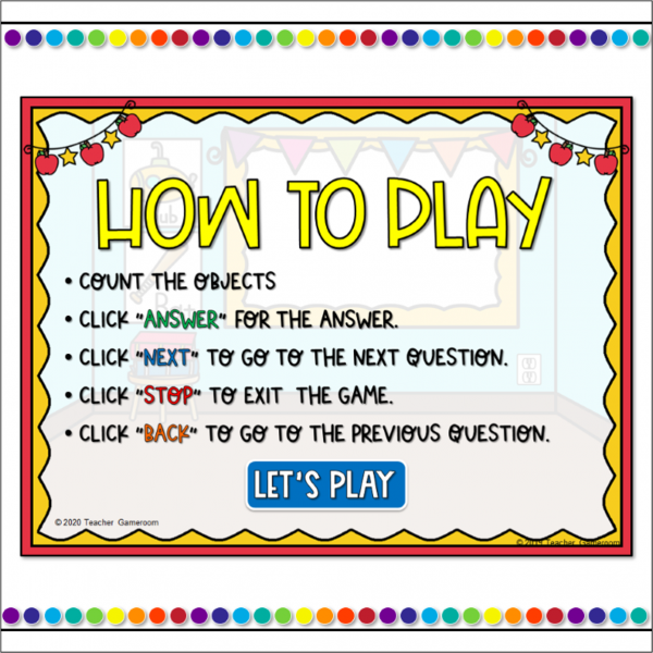 Counting to 20 Click and Go Powerpoint Game Freebie - Image 4