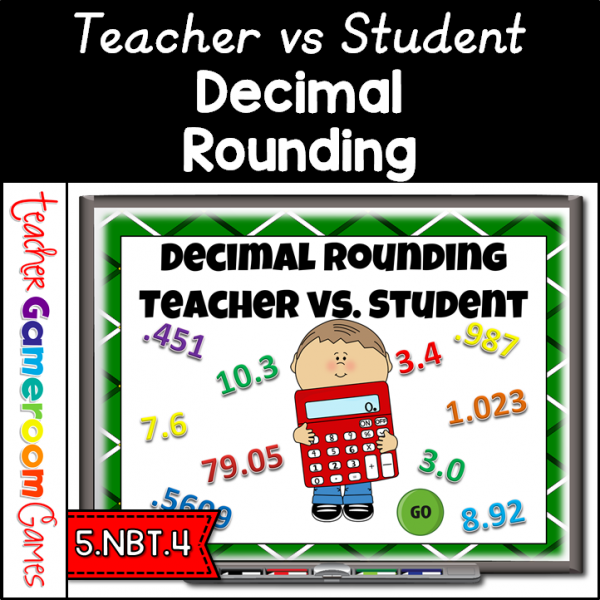 Decimal Rounding Teacher vs. Student Powerpoint Game