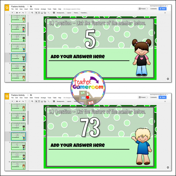 Distance Learning Factors Google Slides Activity - Image 2