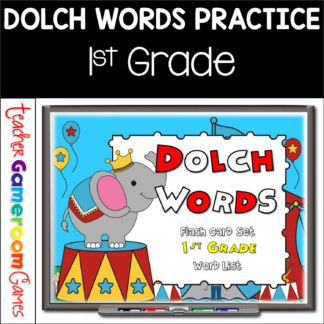 Dolch Words 1st Grade Flash Card Set Game