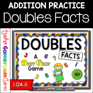 Doubles Facts Test Prep Powerpoint Game