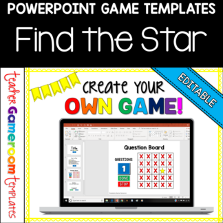Editable Find the Star Powerpoint Game Template