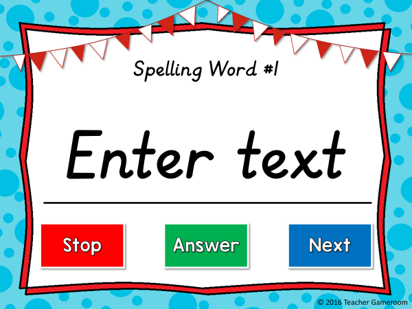 Editable Spelling List Game - Image 3