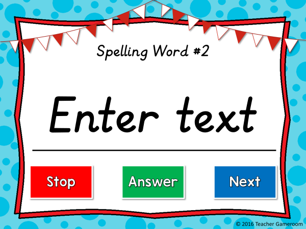 Editable Spelling List Game - Image 2