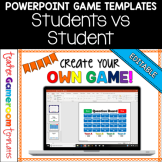 Editable Student vs. Student Powerpoint Game Template