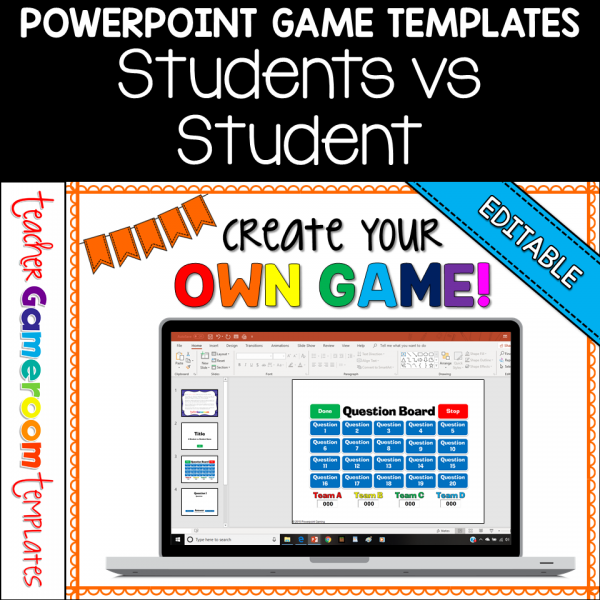 Editable Student vs. Student Powerpoint Game Template