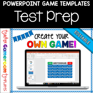 Editable Test Prep Powerpoint Game Template