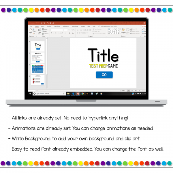Editable Test Prep Powerpoint Game Template - Image 3