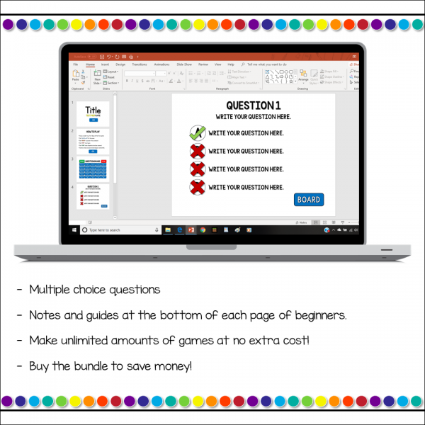 Editable Test Prep Powerpoint Game Template - Image 4