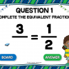 Equivalent Fractions Write and Wipe Powerpoint Game - Image 2