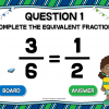 Equivalent Fractions Write and Wipe Powerpoint Game - Image 3