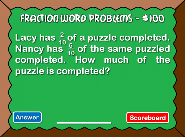 Fractions Powerpoint Game #1 - Image 2