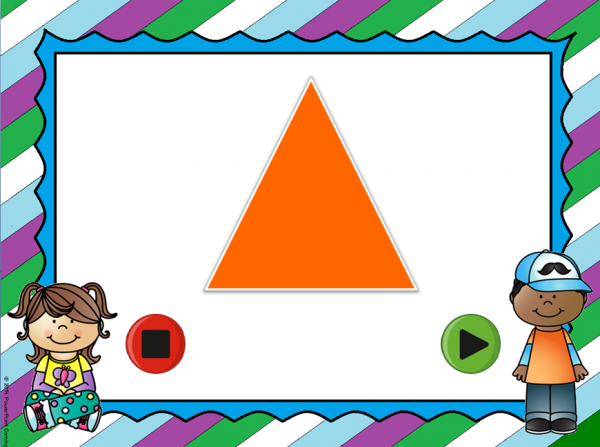 Freebie - Identifying Shapes Powerpoint Flash Cards - Image 4