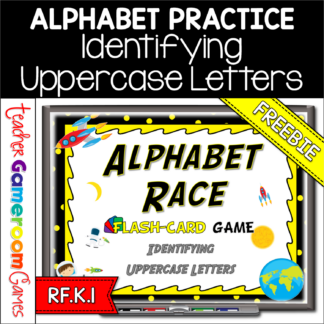 Freebie - Identifying Uppercase Letters Flash Card Powerpoint
