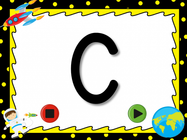 Freebie - Identifying Uppercase Letters Flash Card Powerpoint - Image 2