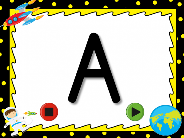 Freebie - Identifying Uppercase Letters Flash Card Powerpoint - Image 4