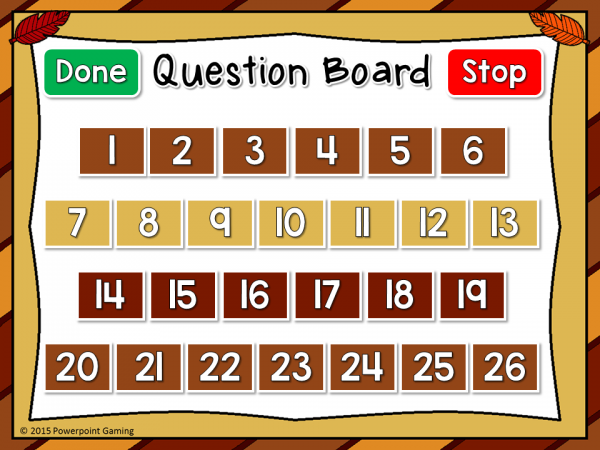 Freebie - Letter Matching Thanksgiving Powerpoint Game - Image 3