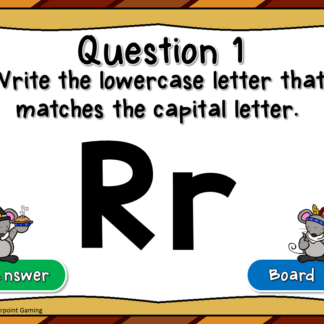 Freebie - Letter Matching Thanksgiving Powerpoint Game