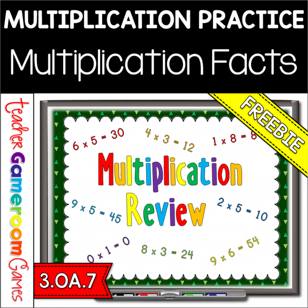 Freebie - Multiplication Review Powerpoint Game