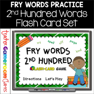 Fry Words - 2nd 100 Words - Flash Card Set