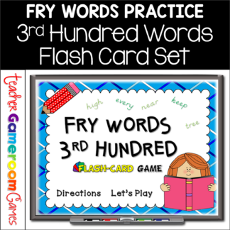 Fry Words - 3rd 100 Words - Flash Card Set