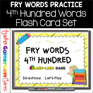 Fry Words - 4th 100 Words - Flash Card Set