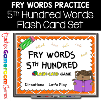 Fry Words - 5th 100 Words - Flash Card Set