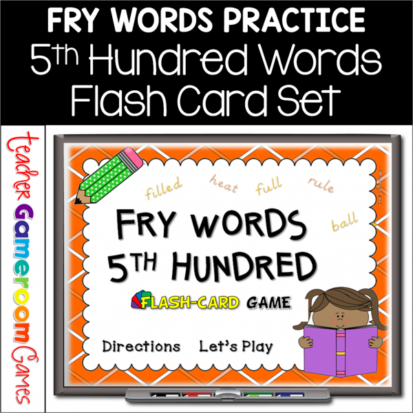Fry Words - 5th 100 Words - Flash Card Set