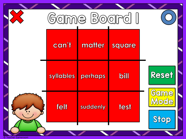 Fry Words Tic-Tac-Toe Set - 6th 100 Words - Image 3