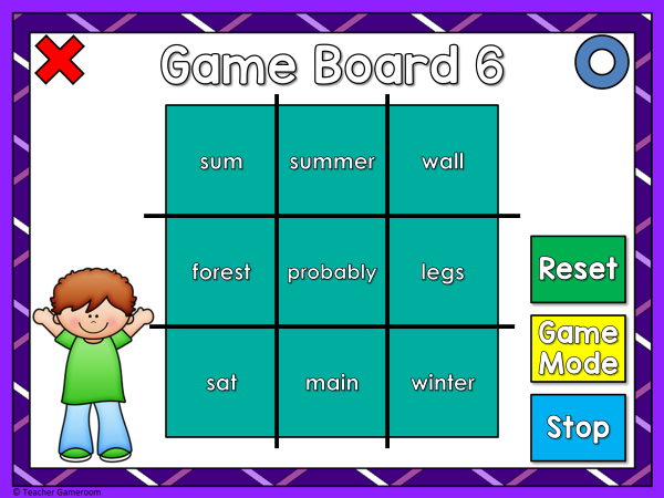 Fry Words Tic-Tac-Toe Set - 6th 100 Words - Image 2