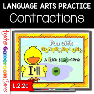 Fun with Contractions Powerpoint Game