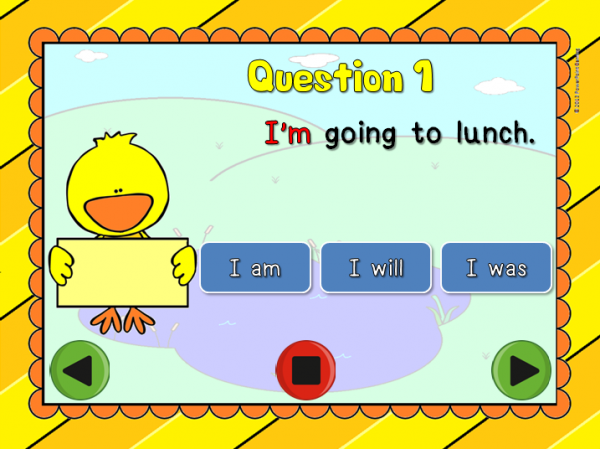 Fun with Contractions Powerpoint Game - Image 4