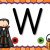 Halloween Alphabet Flash Cards Set - Uppercase Letters - Image 4