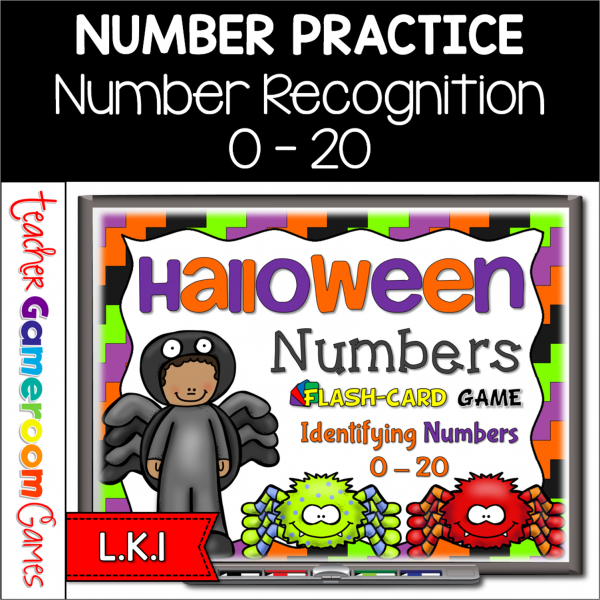 Halloween  Flash Card Set - Numbers 0-20